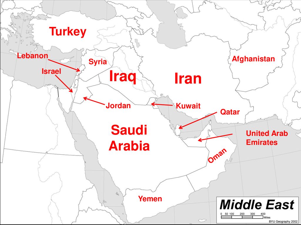 Southwest Asia Map Study Guide - ppt download